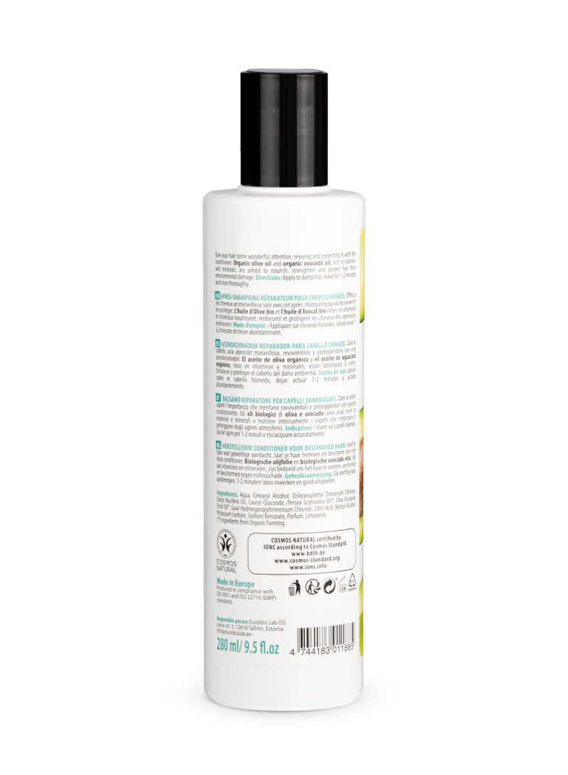 Organic Shop Repairing Conditioner For Damaged Hair Avocado And Olive 280ml  - Image 2