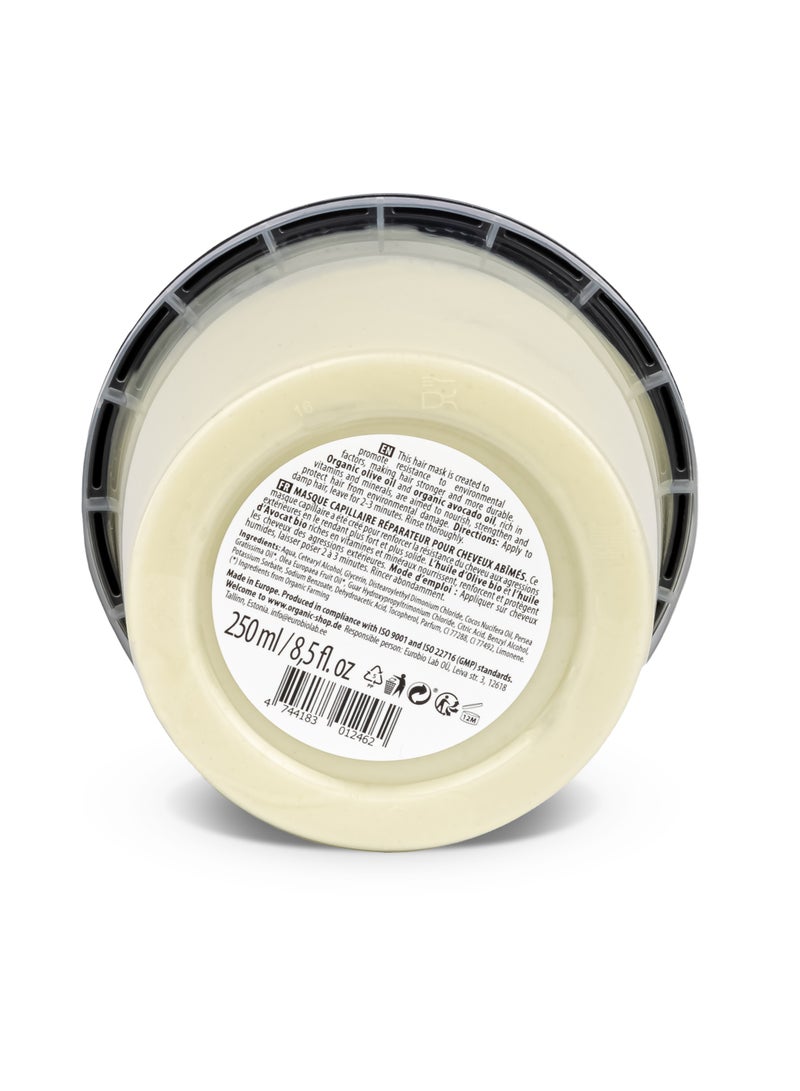 أورجانيك شوب قناع الشعر من أو إس لإصلاح الشعر التالف بالأفوكادو والزيتون، 250 مل - Image 3