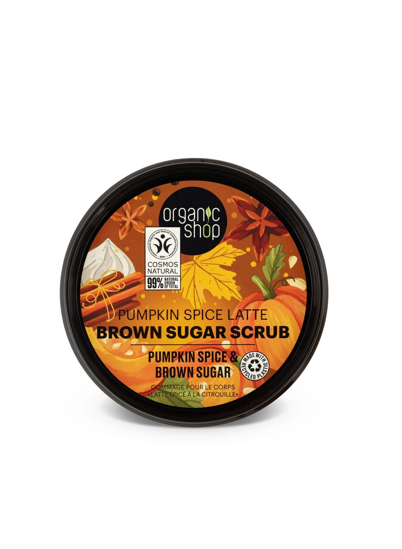 أورجانيك شوب مقشر الجسم بالسكر البني لاتيه اليقطين 250 مل - Image 3