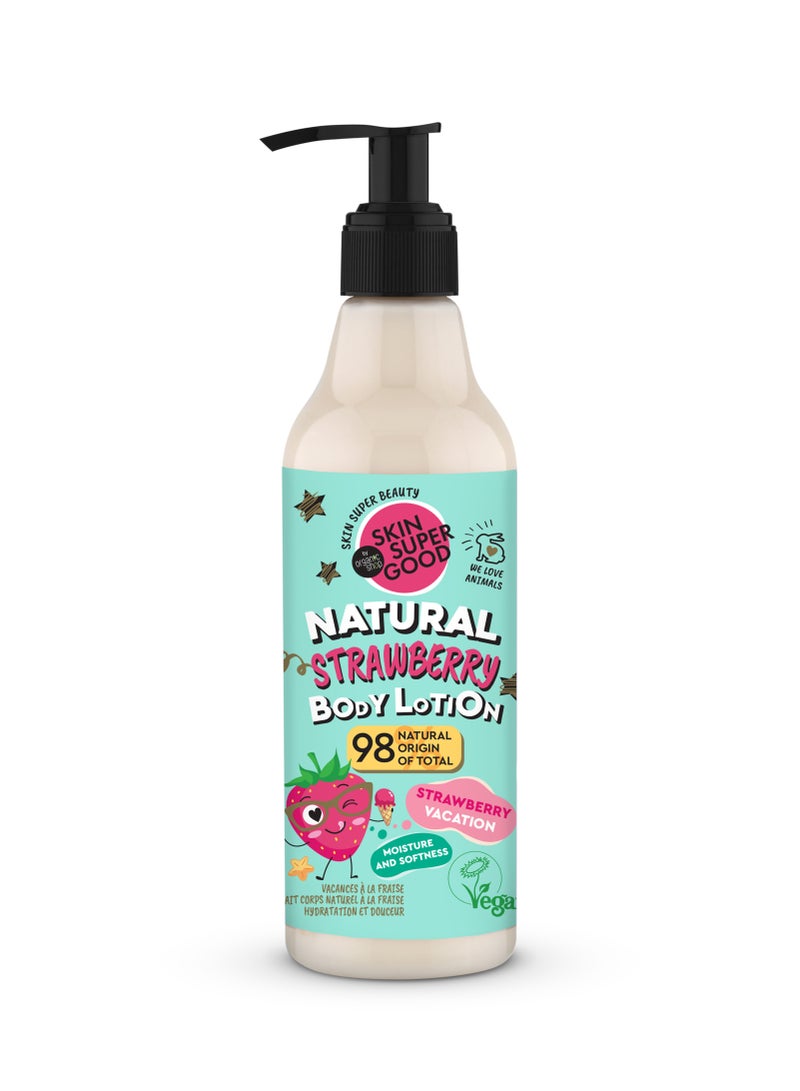 Organic Shop Natural Strawberry Body Lotion Strawberry Vacation 250ml - Image 1