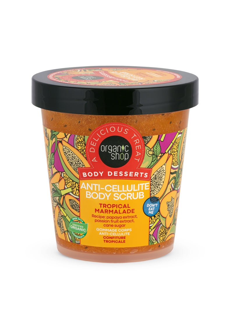 أورجانيك شوب مقشر الجسم المضاد للسيلوليت من Body Desserts بمربى استوائي - Image 1