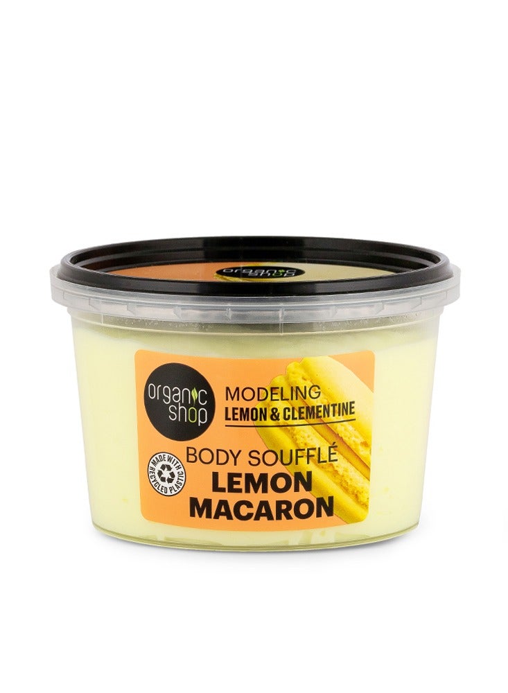 Organic Shop Lemon Macaron Body Souffle Modeling Lemon & Clementine 250ml - Image 1