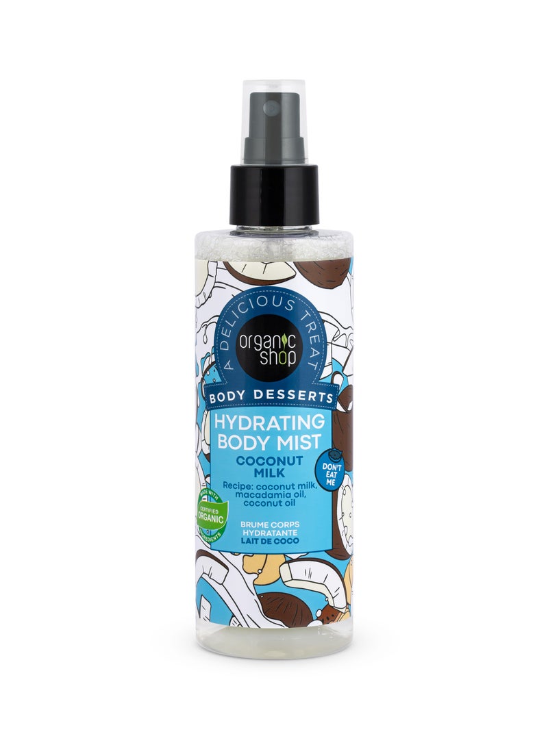 Organic Shop Body Desserts Hydrating Body Mist Coconut Milk 200ml - Image 1
