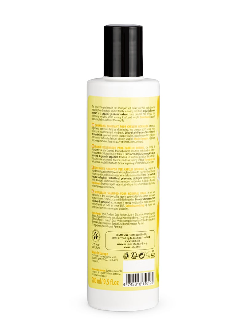 Organic Shop Refilling Shampoo For Normal Hair Banana And Jasmine 280ml  - Image 2