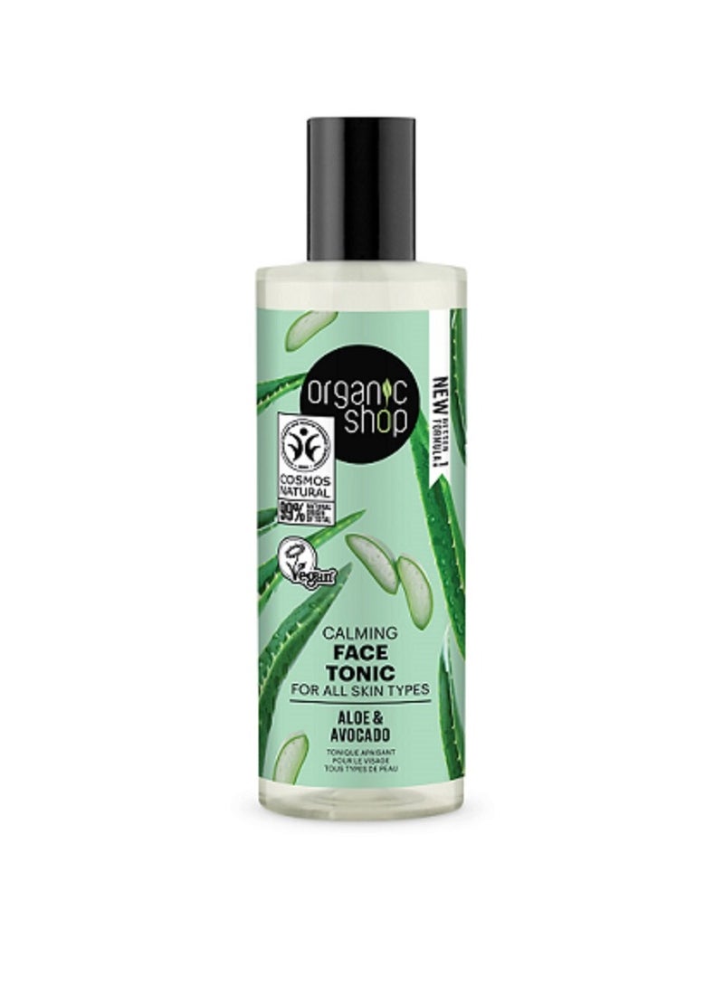 Organic Shop Calming Face Tonic For All Skin Types Avocado And Aloe 150ml - Image 1