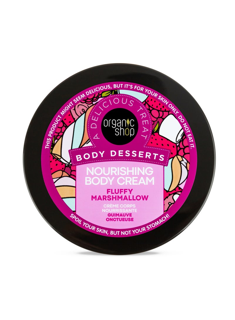 Organic Shop Body Desserts Nourishing Body Cream Fluffy Marshmallow 450ml  - Image 2