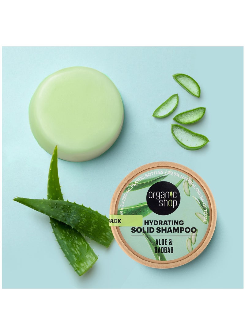 Organic Shop Hydrating Solid Shampoo Aloe & Baobab 60grams - Image 4