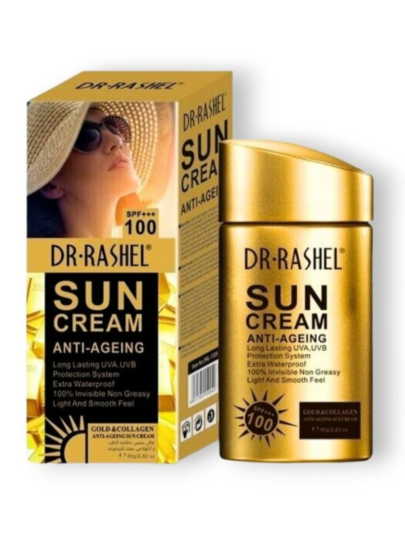 DR. RASHEL Sun Cream Anti Aging Gold 80grams - Image 1