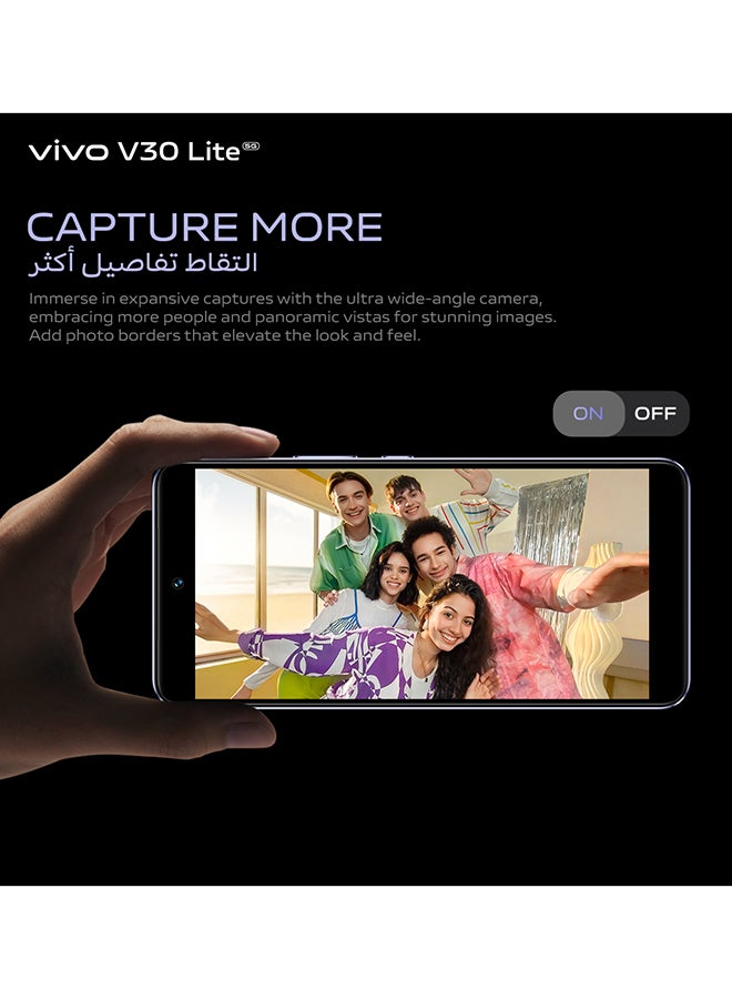 vivo - V30 Lite 5G Dual SIM Crystal Black 12GB RAM 256GB - Image 1