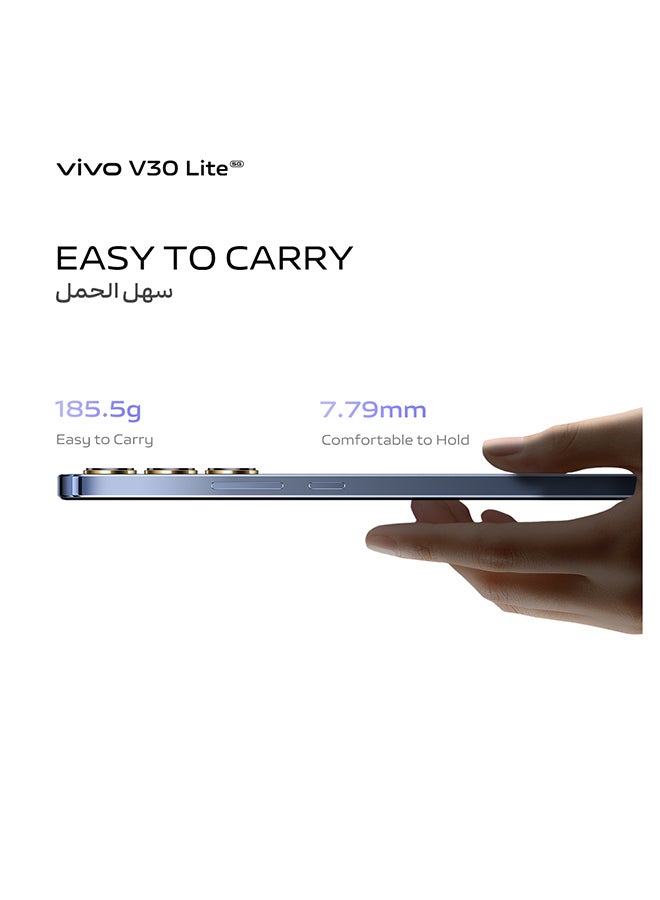 V30 Lite 5G ثنائي الشريحة باللون الأسود الكريستالي وذاكرة الوصول العشوائي (RAM) سعة 12 جيجابايت وسعة 256 جيجابايت - pnsku/N70045650V/45/_/1707982995/868489e6-8665-4086-b1c4-ffc25664f0d1