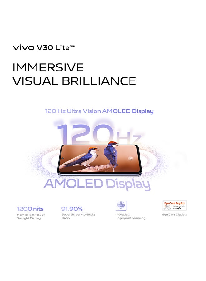 vivo - V30 Lite 5G Dual SIM Crystal Black 12GB RAM 256GB - Image 1