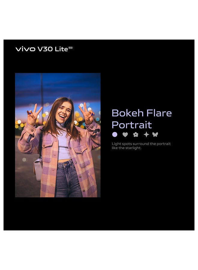 vivo - V30 Lite 5G Dual SIM Leather Purple 12GB RAM 256GB - With Exclusive Gifts Earbuds, Smart Fitness Band, 80W Charger And 24 Months Warranty + 1 Year Screen Replacement - Image 1