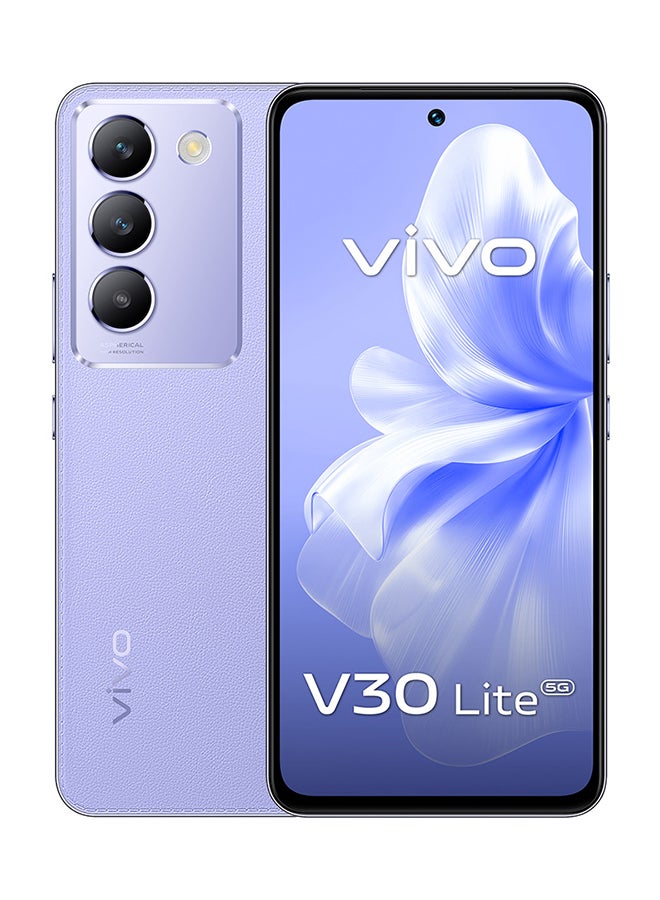 vivo - V30 Lite 5G Dual SIM Leather Purple 12GB RAM 256GB - With Exclusive Gifts Earbuds, Smart Fitness Band, 80W Charger And 24 Months Warranty + 1 Year Screen Replacement - Image 1