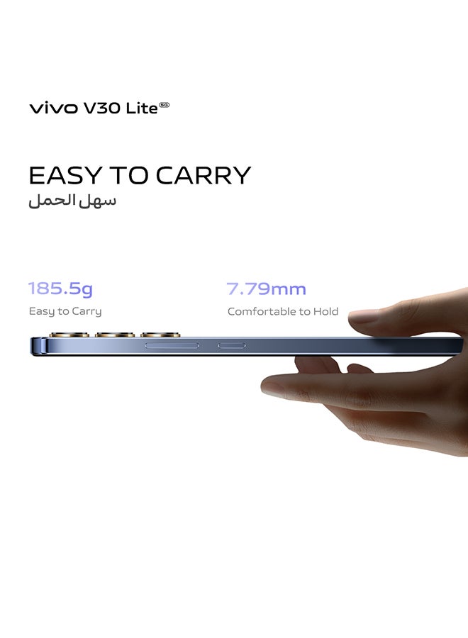 vivo - V30 Lite 5G Dual SIM Leather Purple 12GB RAM 256GB - With Exclusive Gifts Earbuds, Smart Fitness Band, 80W Charger And 24 Months Warranty + 1 Year Screen Replacement - Image 1