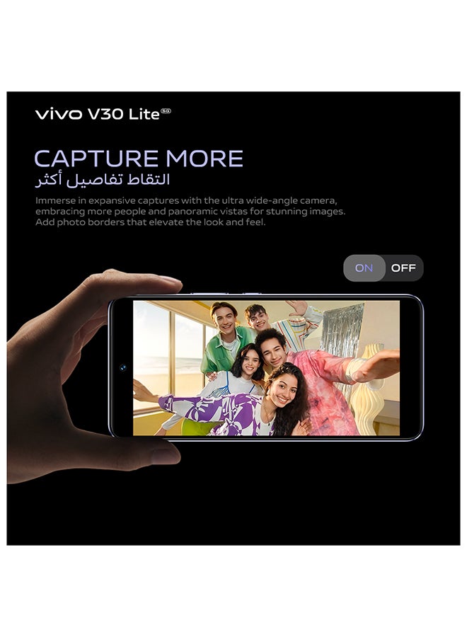 vivo - V30 Lite 5G Dual SIM Leather Purple 12GB RAM 256GB - With Exclusive Gifts Earbuds, Smart Fitness Band, 80W Charger And 24 Months Warranty + 1 Year Screen Replacement - Image 1