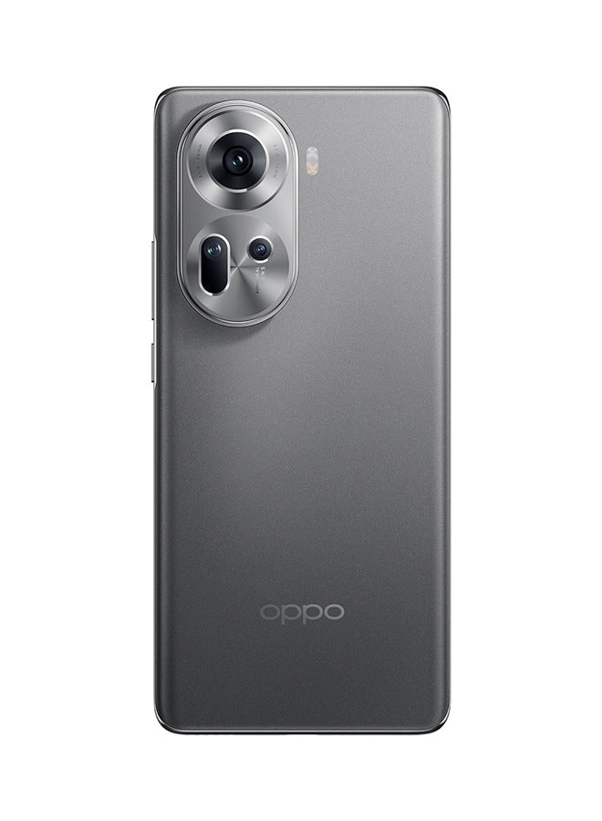 OPPO - Reno 11 Dual SIM Rock Grey/Grey(Titanium) 12GB RAM 256GB 5G - Middle East Version - Image 1