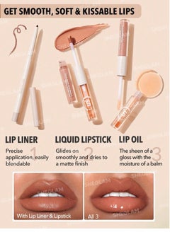 Soft 90'S Glam Lip Liner And Lip Duo Set-Pouty Nude Lip Set Brown - pnsku/N70045687V/45/_/1707717728/db848f12-6d21-4383-8577-bb25c45c1b25