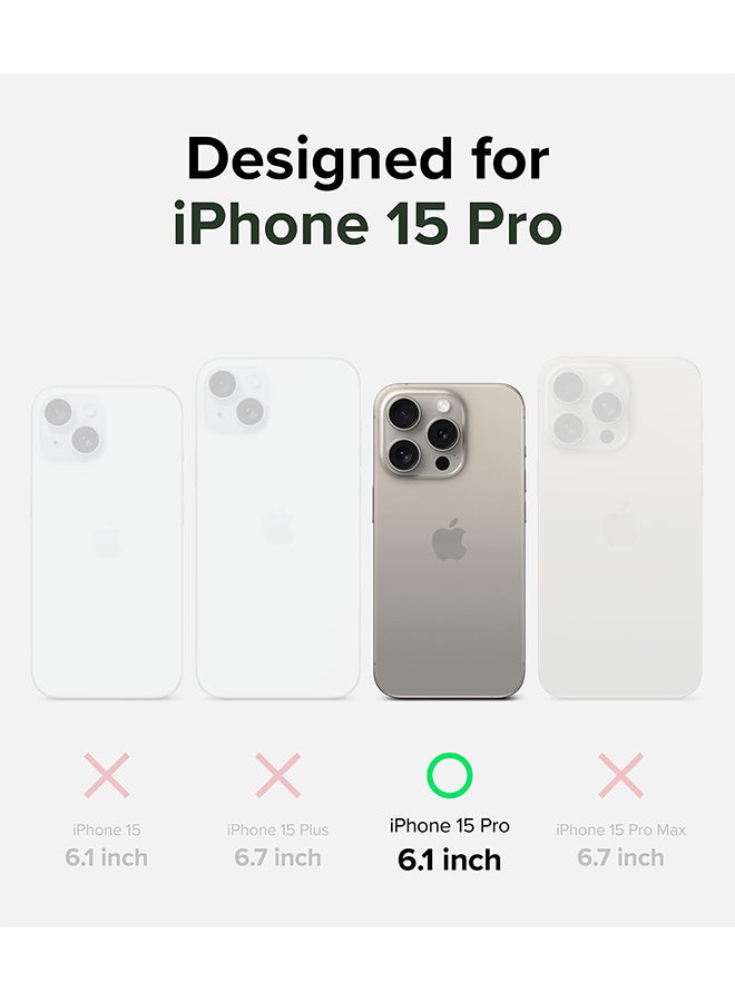 Ringke Alles Compatible With iPhone 15 Pro Case, Compatible With Magsafe Protective Case With Stand Powerful Magnetic Cover Precise Cutouts For Camera Lenses Phone Case Cover Dark Green - Image 2