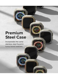 Ringke Bezel Styling And Glass Combo For Apple Watch Ultra 2 / 1 Screen Protector (49Mm) And CaseTempered Glass Protector With Stainless Steel Frame- 49-44 Multicolour  - Image 4