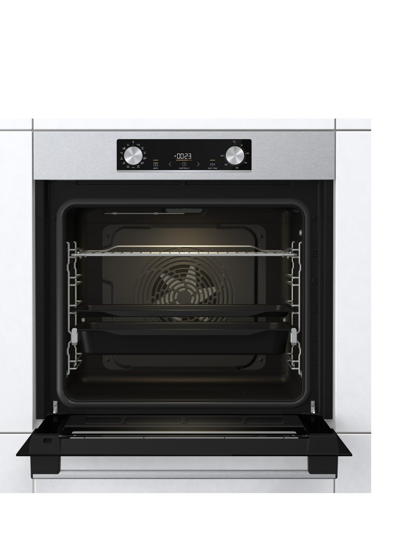 Gorenje Electric built-in oven, 60 cm, 77 liter, multi-function,  airfry - BOS6737E09X Stainless Steel - Image 2