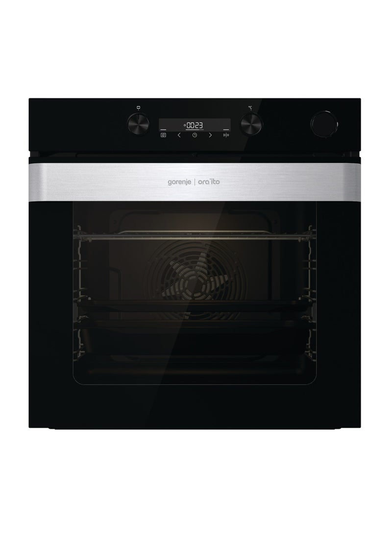 Electric Built-in oven, IconLed 60 cm , 77L , AirFry , temperature 300 °C- BSA6737ORAB Black