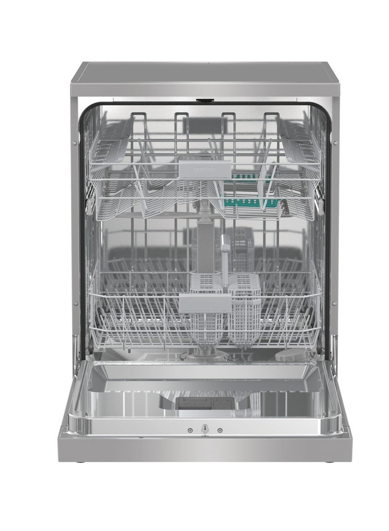 Gorenje Freestanding dishwasher , 14 place settings , Number of baskets: 2 , AquaStop ,Total dry automatic door opening - GS642D61X silver - Image 3