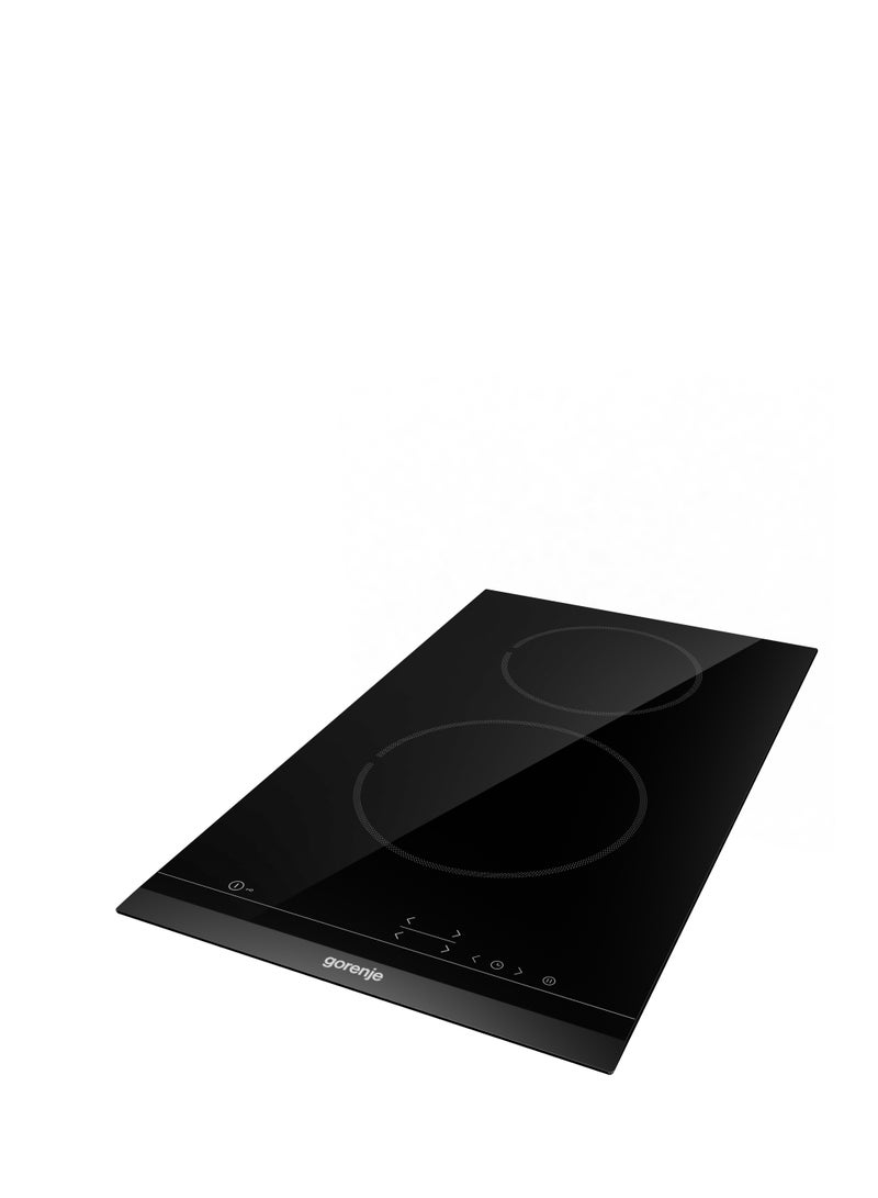 Gorenje Electric hob, 30 cm, Glass ceramic glass, 2 burners, touch control, indication of heat - ECT321BCSC Black - Image 4