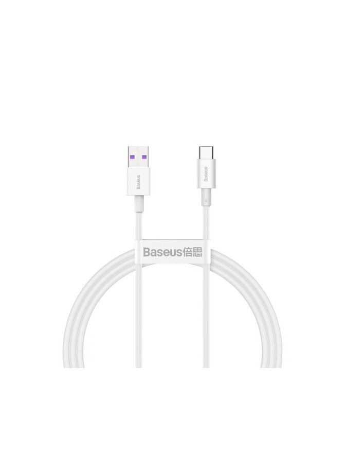 Baseus Superior Series Fast Charging Data Cable USB to Type-C 66W 1m White - Image 2
