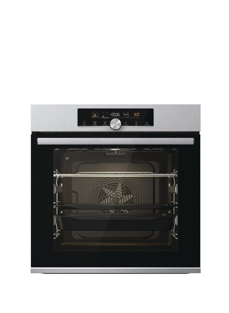 Gorenje Electric Built in oven With Grill from Gorenje 77 liter 60 cm Stainless Steel BOS6747A01X Silver  - Image 1