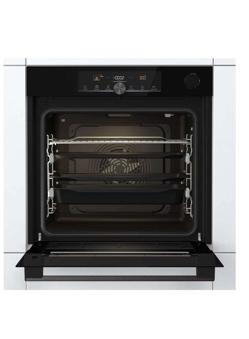 Gorenje Electric oven 60 cm, black color, 77 liter, Wi-FI operation, Airfry - BSA6747A04BGWI Black - Image 2