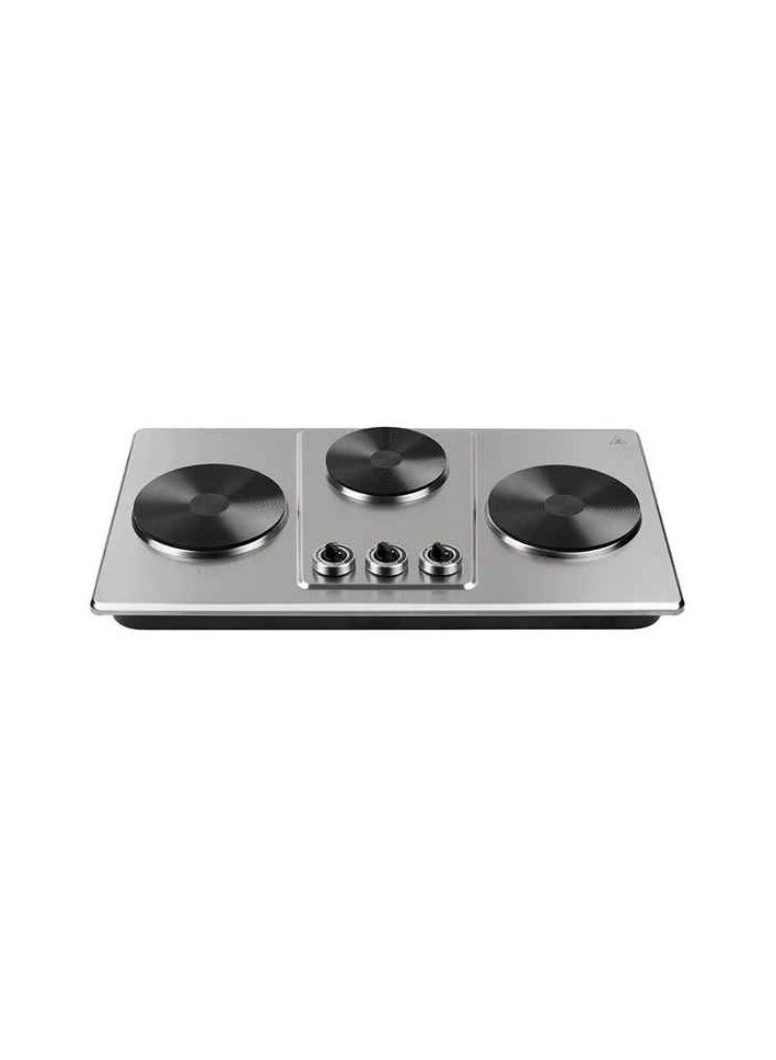 KOOLEN - Electric Hot Plate 3 Burner 2800 W 816105006 Silver - Image 1