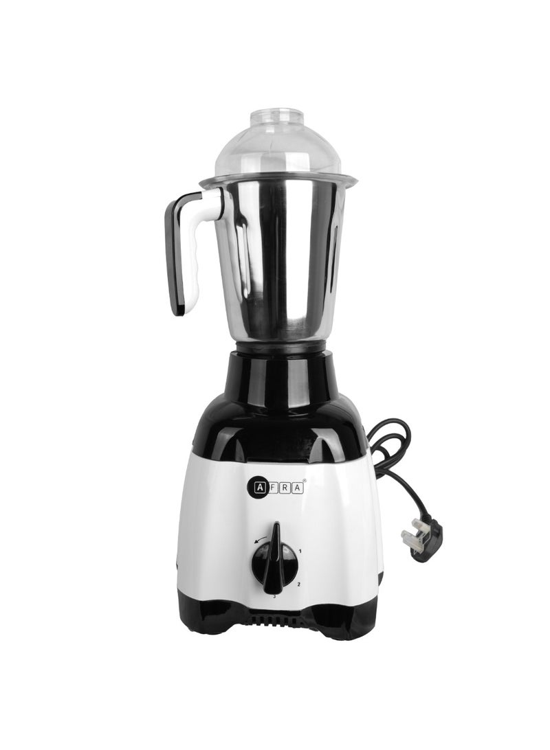 عفرا Japan Heavy Duty Mixer Grinder 3 In 1 White Gloss Finish Stainless Steel Jars and Blades Total Jar Capacity 2900ml 750W 18000 RPM Motor G Mark ESMA RoHS and CB Certified 2900 ml 750 W AF-7500BLWH White  - Image 4