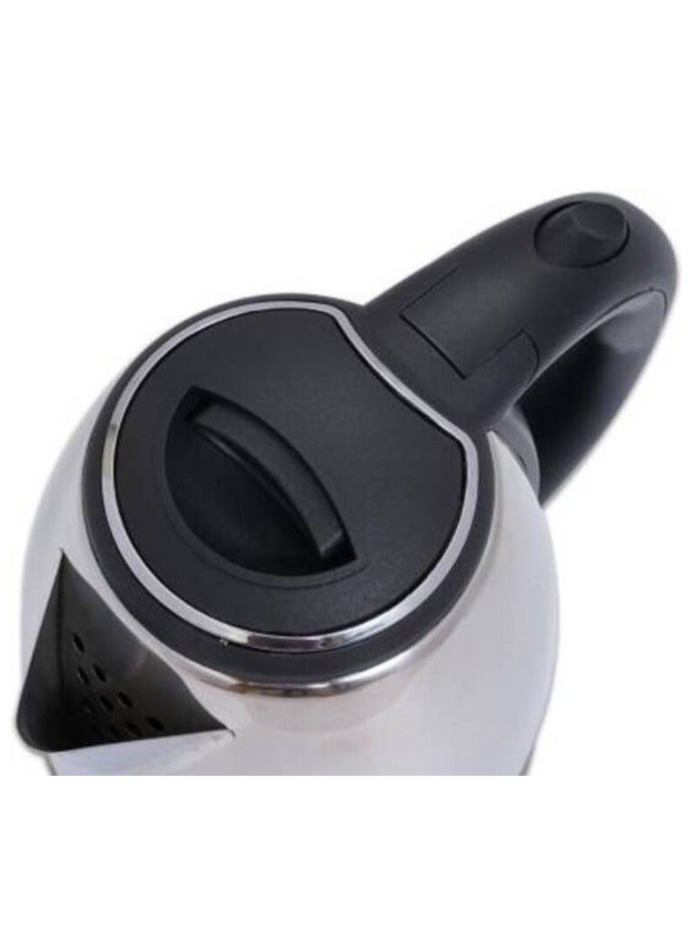 عفرا غلاية كهربائية يابانية، 1500 وات، 1.8 لتر، هيكل قوي من الفولاذ المقاوم للصدأ مع ضمان لمدة عامين، معتمدة من ESMA وROHS وCB، فضي/أسود - Image 4