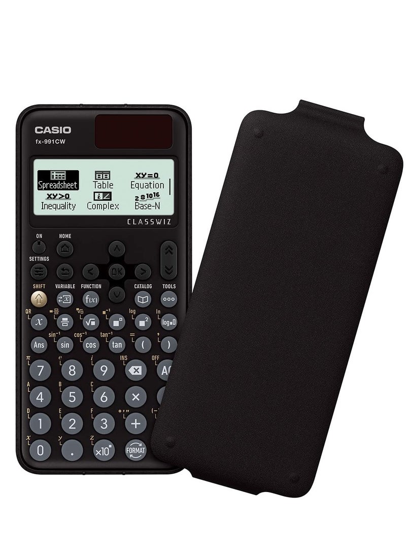 Fx-991CW Standard Scientific Calculators ClassWiz CW Series Black