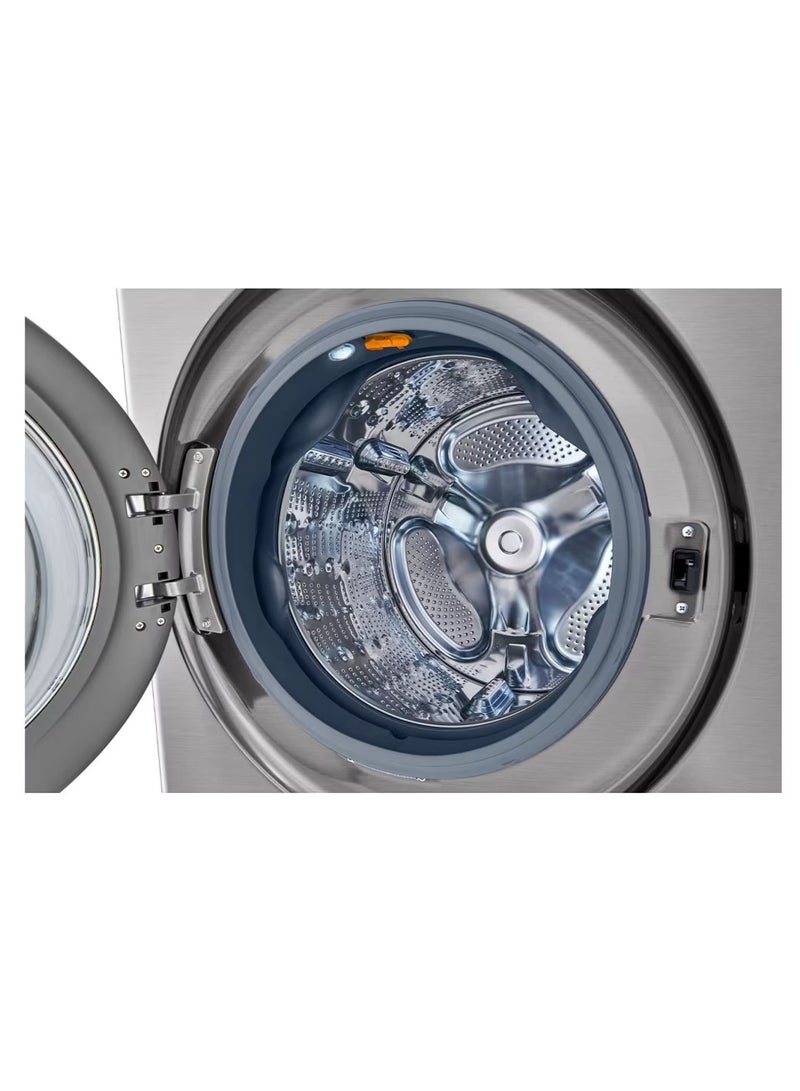 LG Wash Tower -  16 Kg Dryer - Direct Drive Inverter Motors - Smart ThinQ - 21 kg FWT2116SS Silver  - Image 4