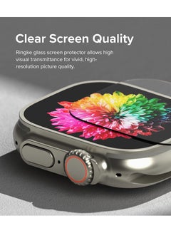 Ringke Bezel Styling And Glass Combo For Apple Watch Ultra 2 / 1 Screen Protector (49Mm) And CaseTempered Glass Protector With Stainless Steel Frame - 49-01 Multicolour  - Image 5