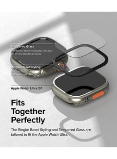 Ringke Bezel Styling And Glass Combo For Apple Watch Ultra 2 / 1 Screen Protector (49Mm) And CaseTempered Glass Protector With Stainless Steel Frame - 49-03 Multicolour  - Image 4