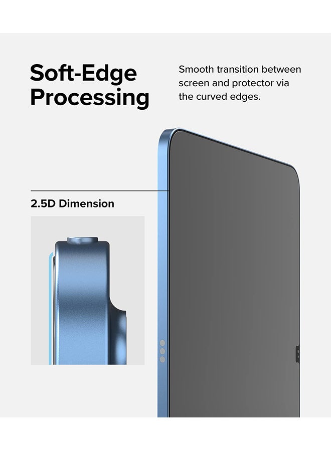 Ringke - Glass Shatterproof Coverage Compatible With iPad 10th Generation 10.9''(2022) Screen Protector, Multi Layer Protection Premium Quality Tempered Glass Clear - Image 1