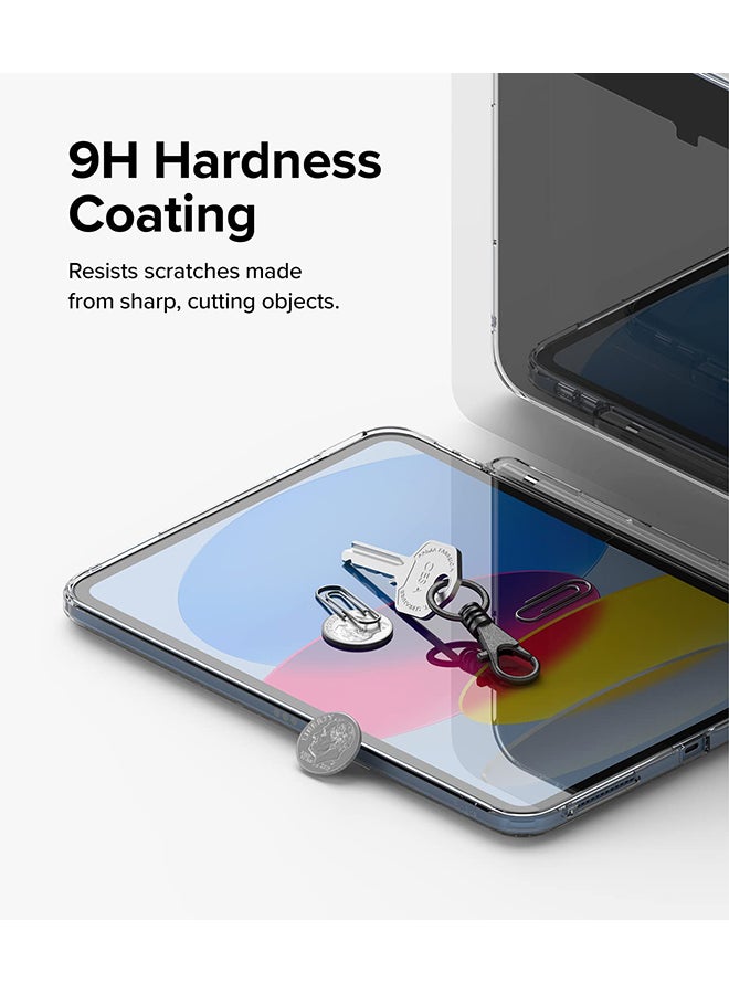 Ringke - Glass Shatterproof Coverage Compatible With iPad 10th Generation 10.9''(2022) Screen Protector, Multi Layer Protection Premium Quality Tempered Glass Clear - Image 1