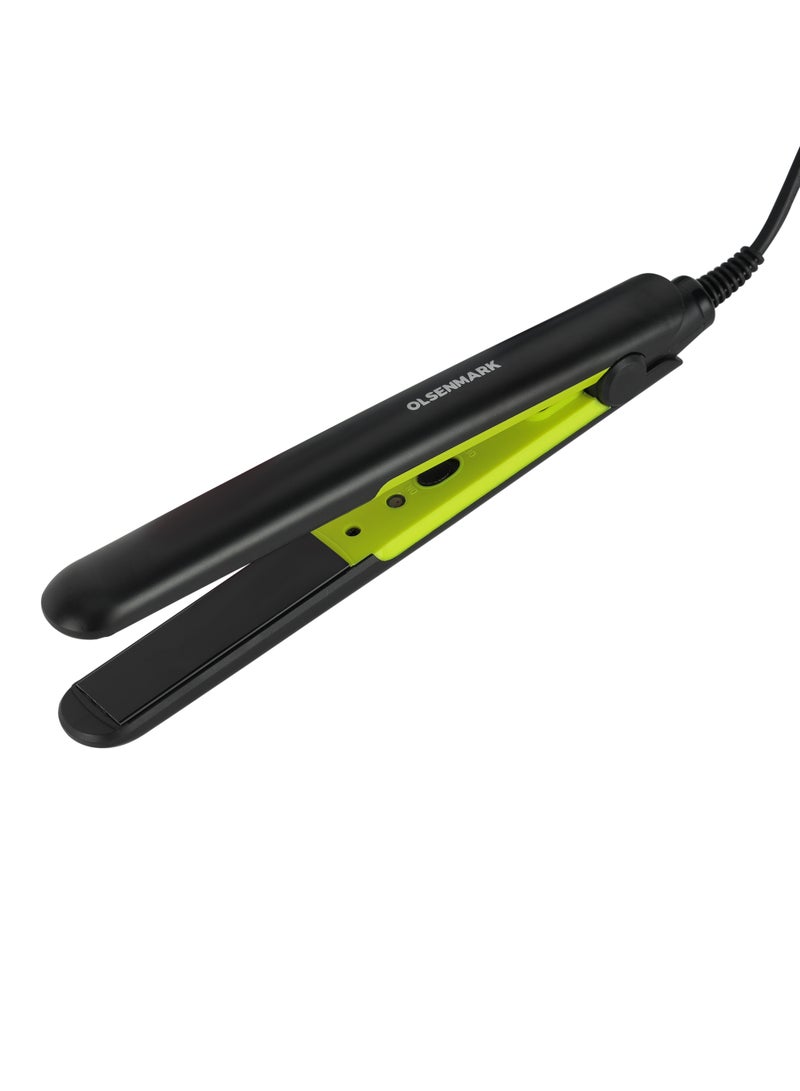 Olsenmark StraightCare Essential Thermo Protect Hair Straightener-OMH4107 green and black  - Image 2