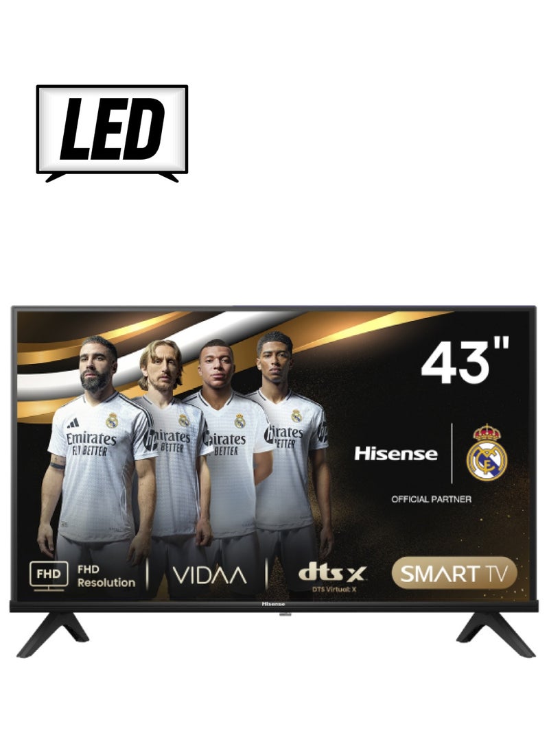 هايسنس تلفزيون Google الذكي مقاس 43 بوصة فئة A4 بدقة FHD 1080 بكسل (43A4K) - DTS Virtual: X، أوضاع الألعاب والرياضة، Chromecast مدمج 43A4K أسود  - Image 1
