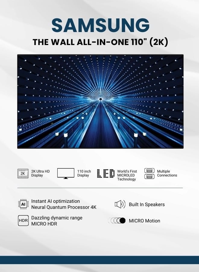 Samsung The Wall Series - 110 Inch STW-110 -2K Black - Image 2