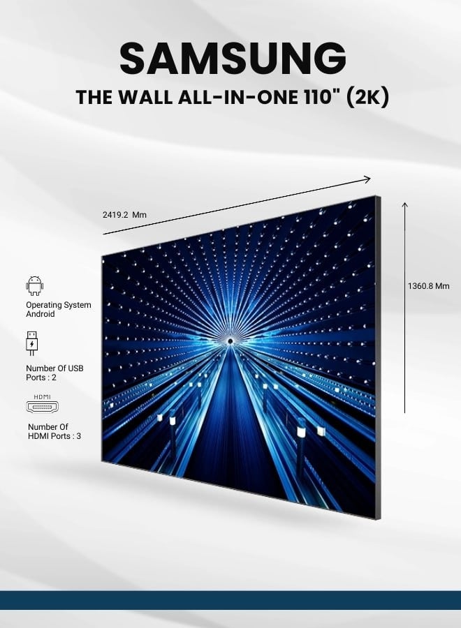Samsung The Wall Series - 110 Inch STW-110 -2K Black - Image 3