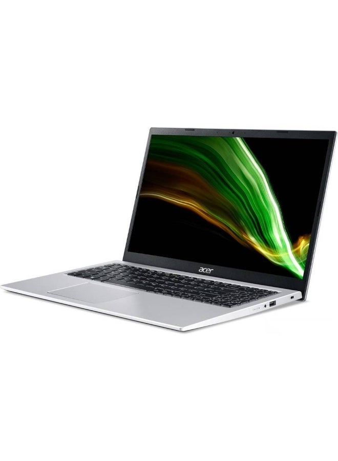 أيسر - Aspire 3 Laptop With 15.6 Inch Full HD(1920x1080) Display,Core i7-1165G7 Processor/8GB RAM DDR4/512GB SSD/DOS(Without Windows)/Intel Iris XE Graphics/ English/Arabic Silver - Image 1