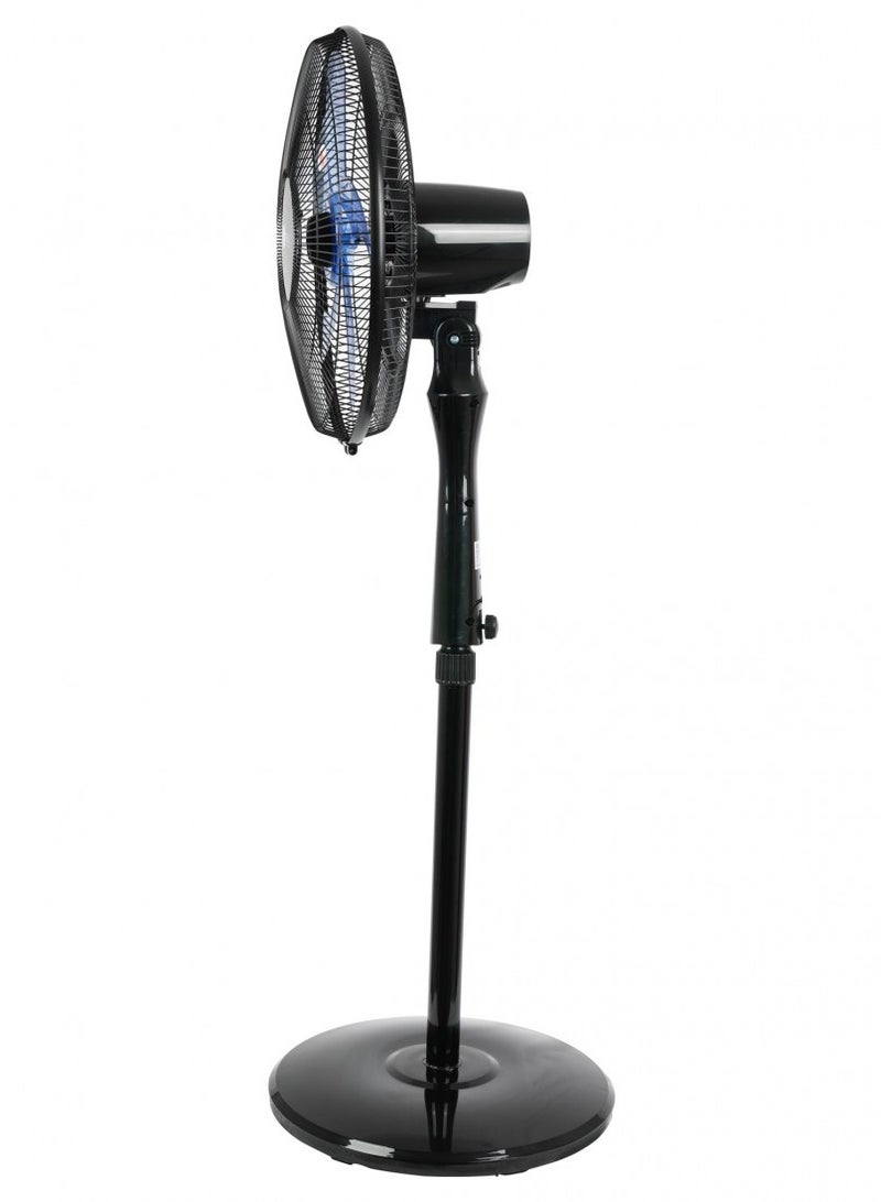 عفرا مروحة كهربائية قائمة من اليابان، AF-1660BKR، 60 واط، ارتفاع قابل للتعديل، 5 شفرات، تشمل جهاز تحكم عن بعد، أسود، معتمد من G-Mark و Esma و Rohs و Cb، ضمان لمدة سنتين - Image 3