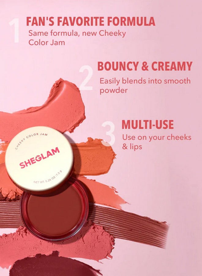 SHEGLAM Cream Blush Cheeky Color Jam Carnation Dreams - Image 2