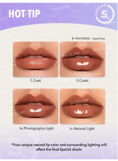 SHEGLAM Pout-Perfect Shine Lip Plumper Makin Me Blush  - Image 5