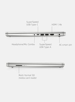 HP (Upgraded Version) Laptop With 14-Inch Display, AMD Ryzen 5 5500U Processor/16GB RAM/512GB PCIe SSD/AMD Radeon R5 Graphics/Windows 11 Pro With Hub English Natural Silver  - Image 5