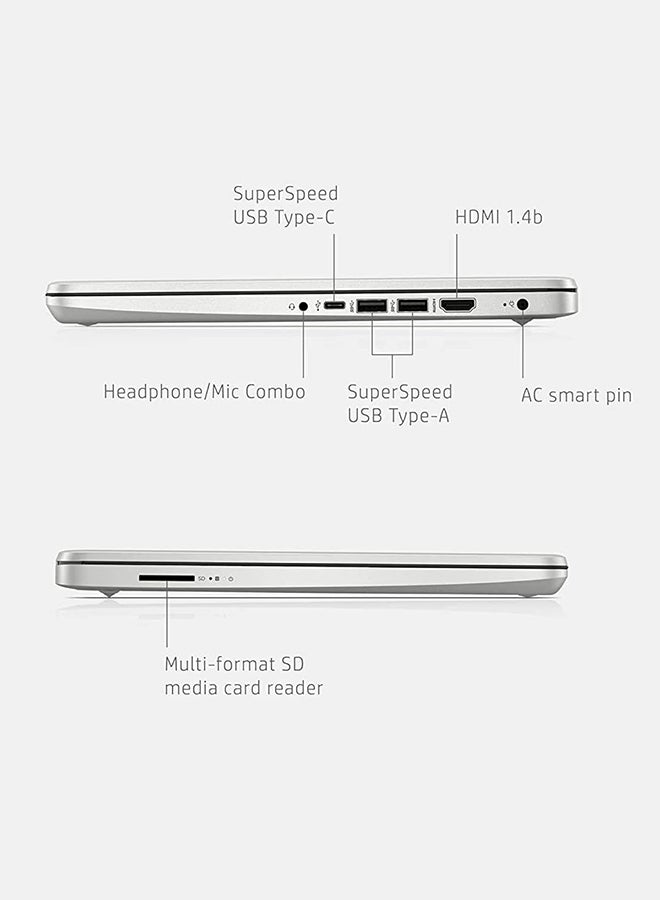 HP - (Upgraded Version) Laptop With 14-Inch Display, AMD Ryzen 5 5500U Processor/32GB RAM/1TB PCIe SSD/AMD Radeon R5 Graphics/Windows 11 Pro With Hub English Natural Silver - Image 1