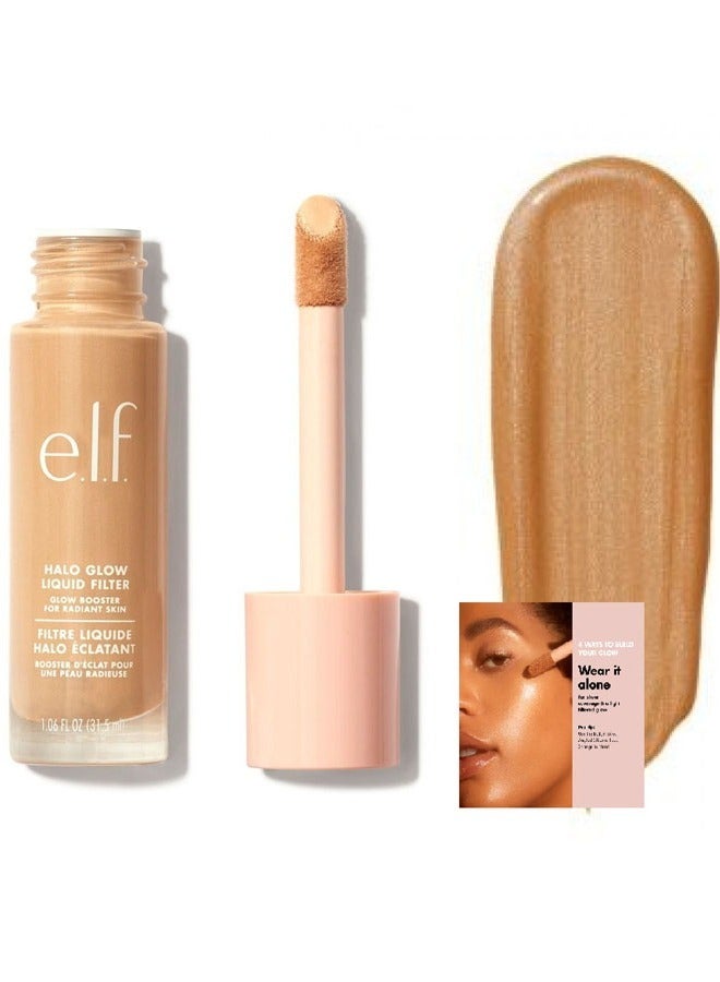 e.l.f. - Wrap Hello Glow Liquid Facial Filter Medium 5 - 31.5 Oz Beige - Image 1